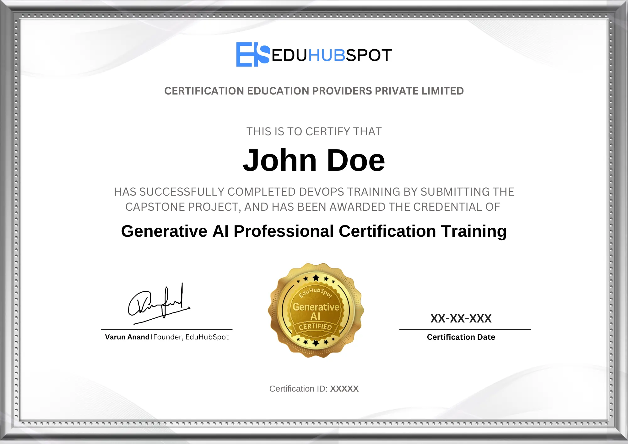 Generative AI Certificate