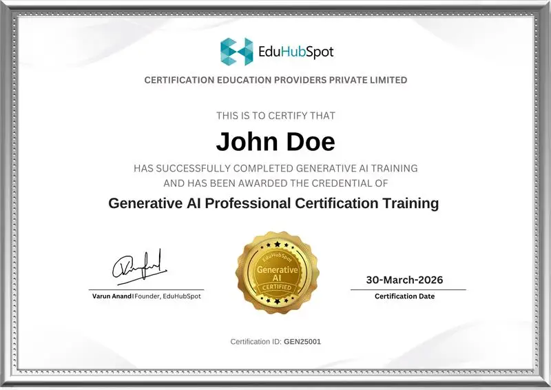 Generative AI Certificate