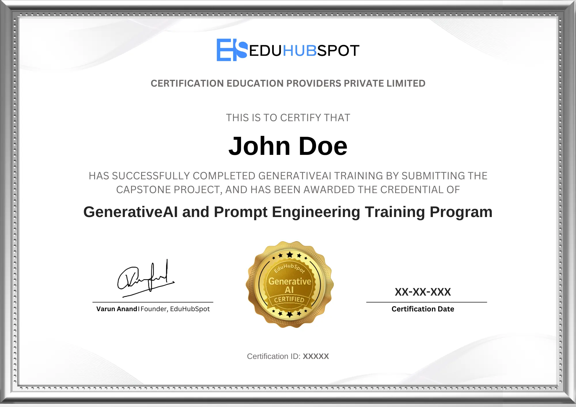 Generative AI Certificate