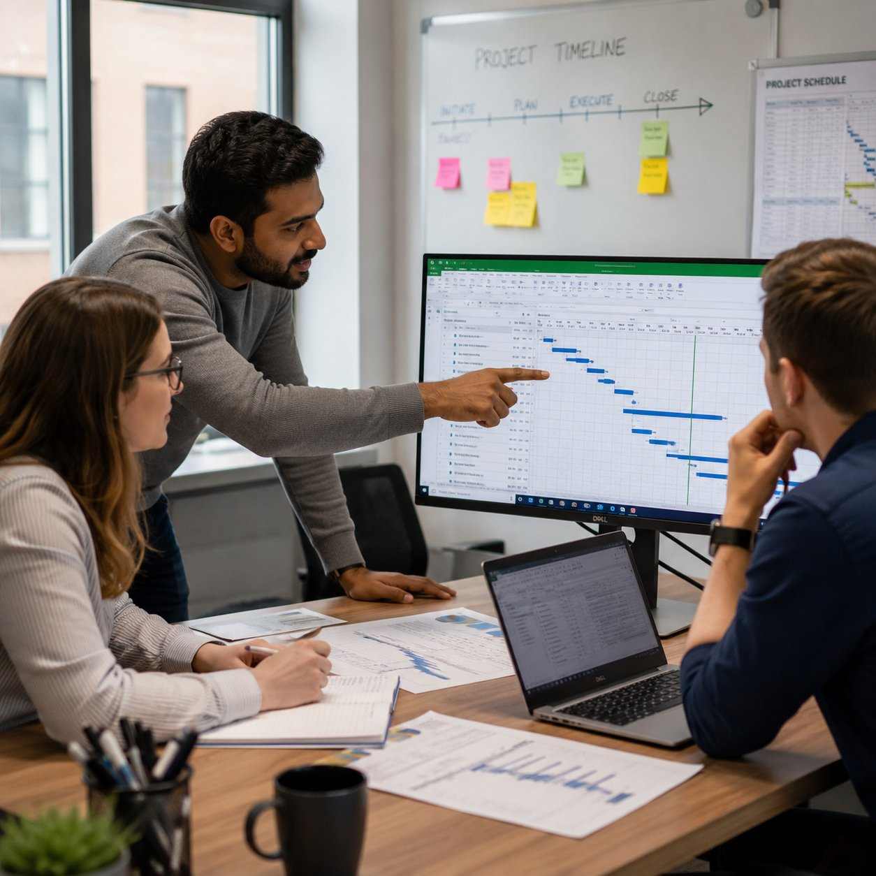 Microsoft Project training session